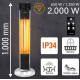 Обігрівач інфрачервоний Trotec IRS 2000 E 2000 W Silver/Black (1410003920)