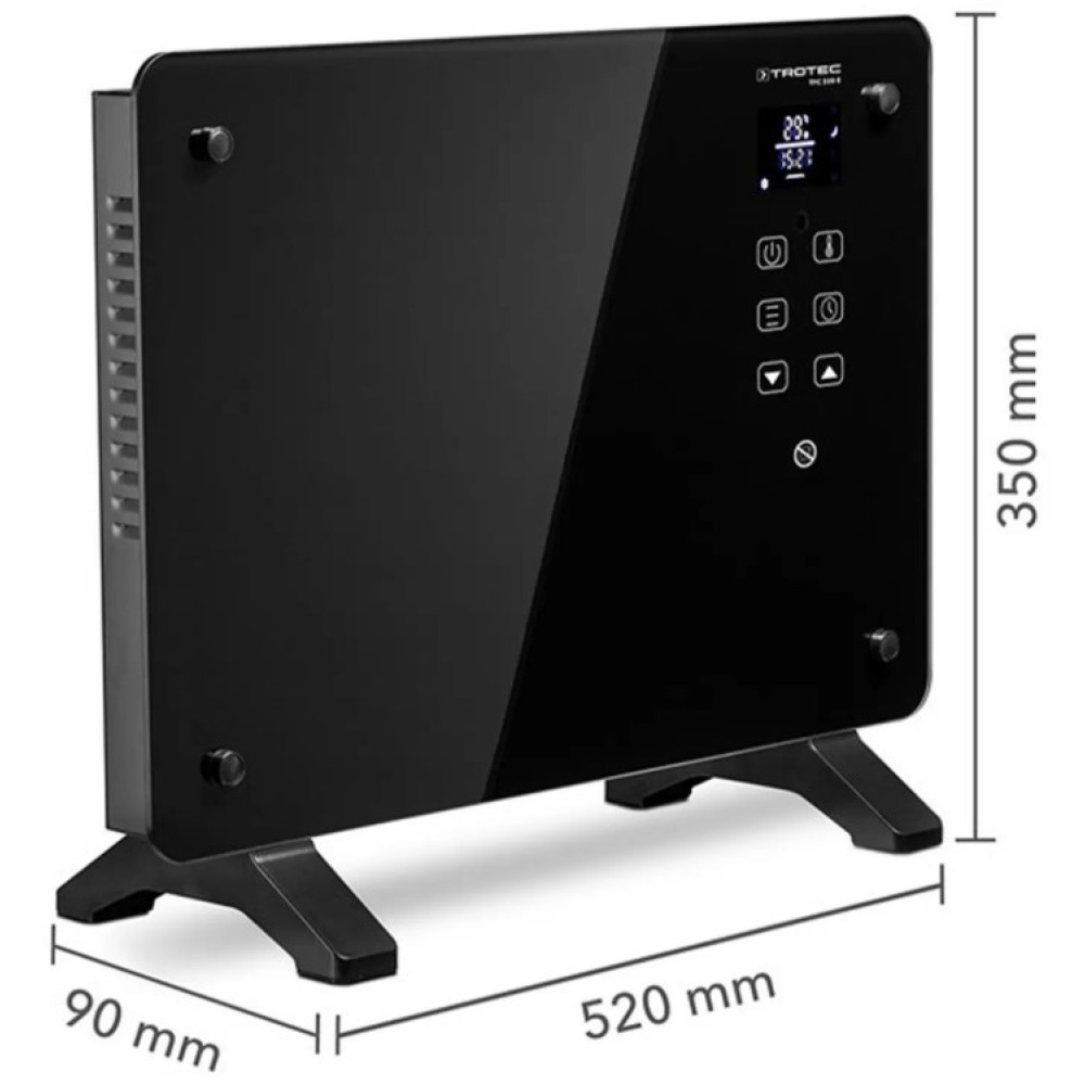 Тепловентилятор керамический Trotec TFC 220 E 2200W Black (1410000690)
