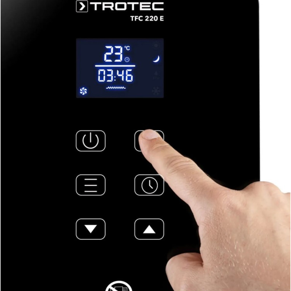 Тепловентилятор керамический Trotec TFC 220 E 2200W Black (1410000690)