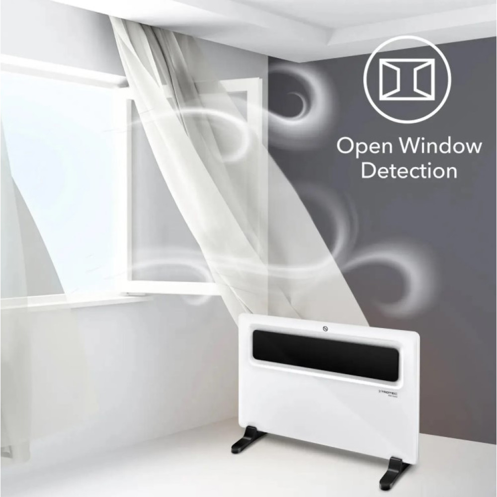 Конвектор Trotec TCH 1510 E напольный/настенный 1500 Вт, площадь обогрева 20 кв.м., Белый (1410000529)