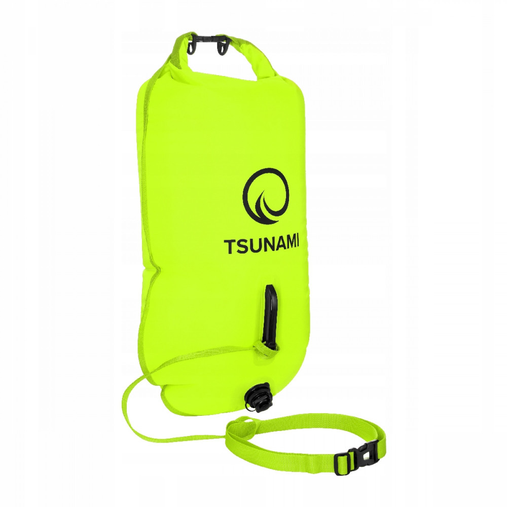Буй для плавания TSUNAMI надувной 2 в 1 Yellow (P-5907739314024)