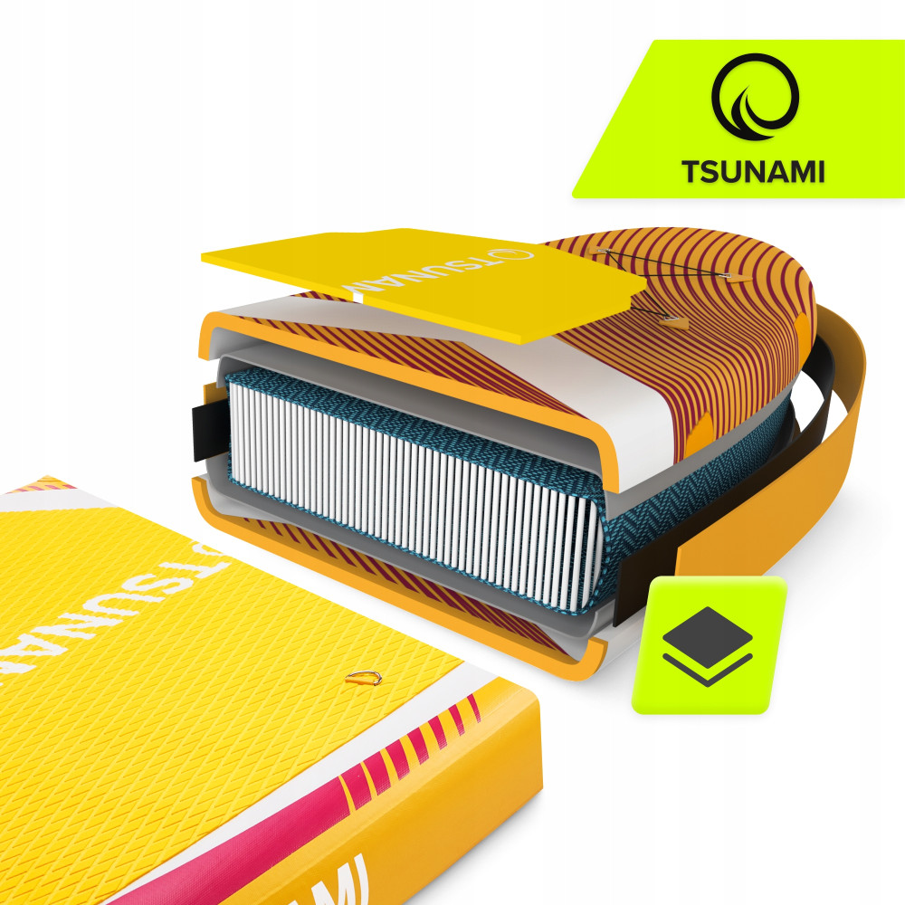 Надувная SUP доска TSUNAMI PRO 350 см с веслом T11 (P-5905973405584)