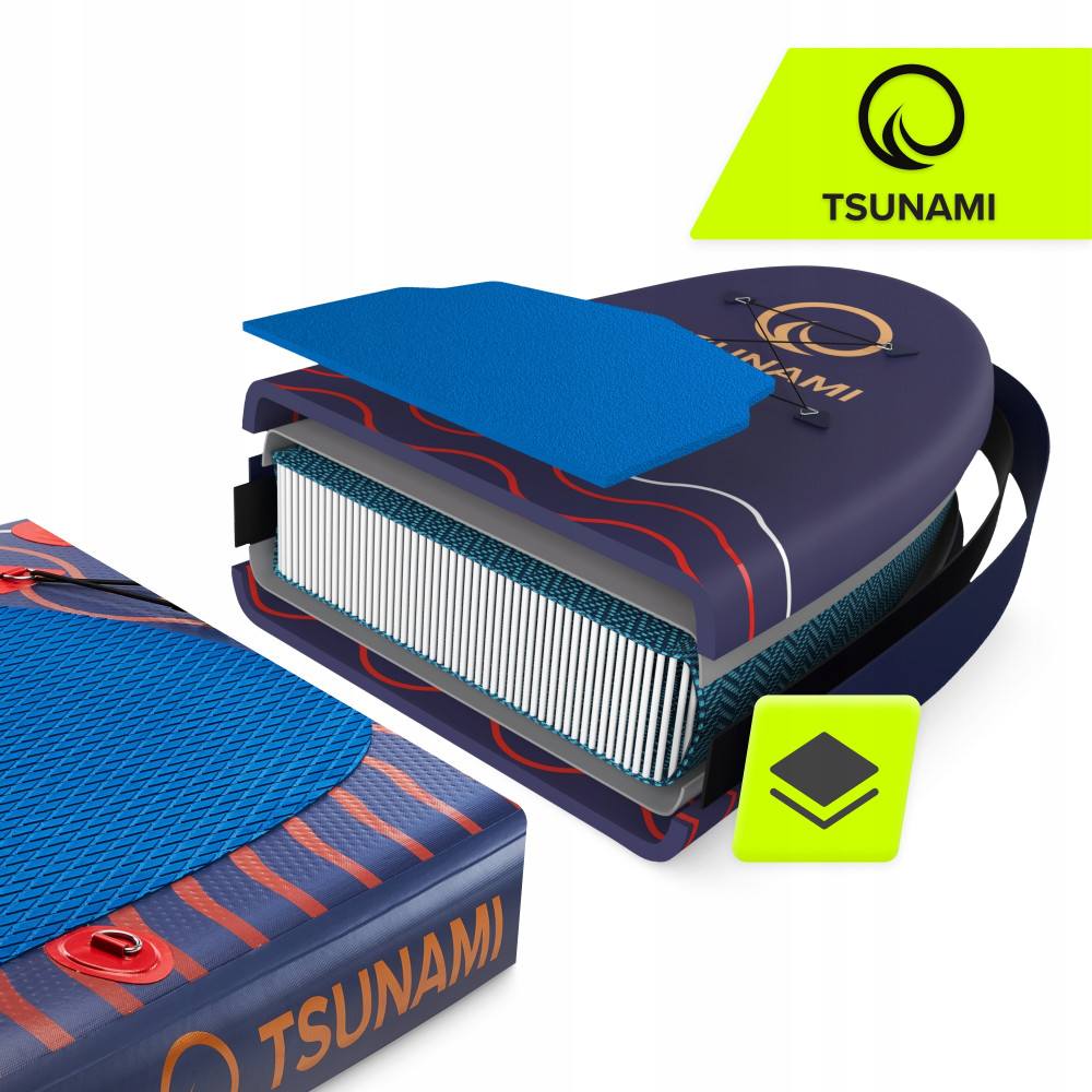 Надувна SUP дошка TSUNAMI 350 см із веслом Wave T05 (P-5907739314246)