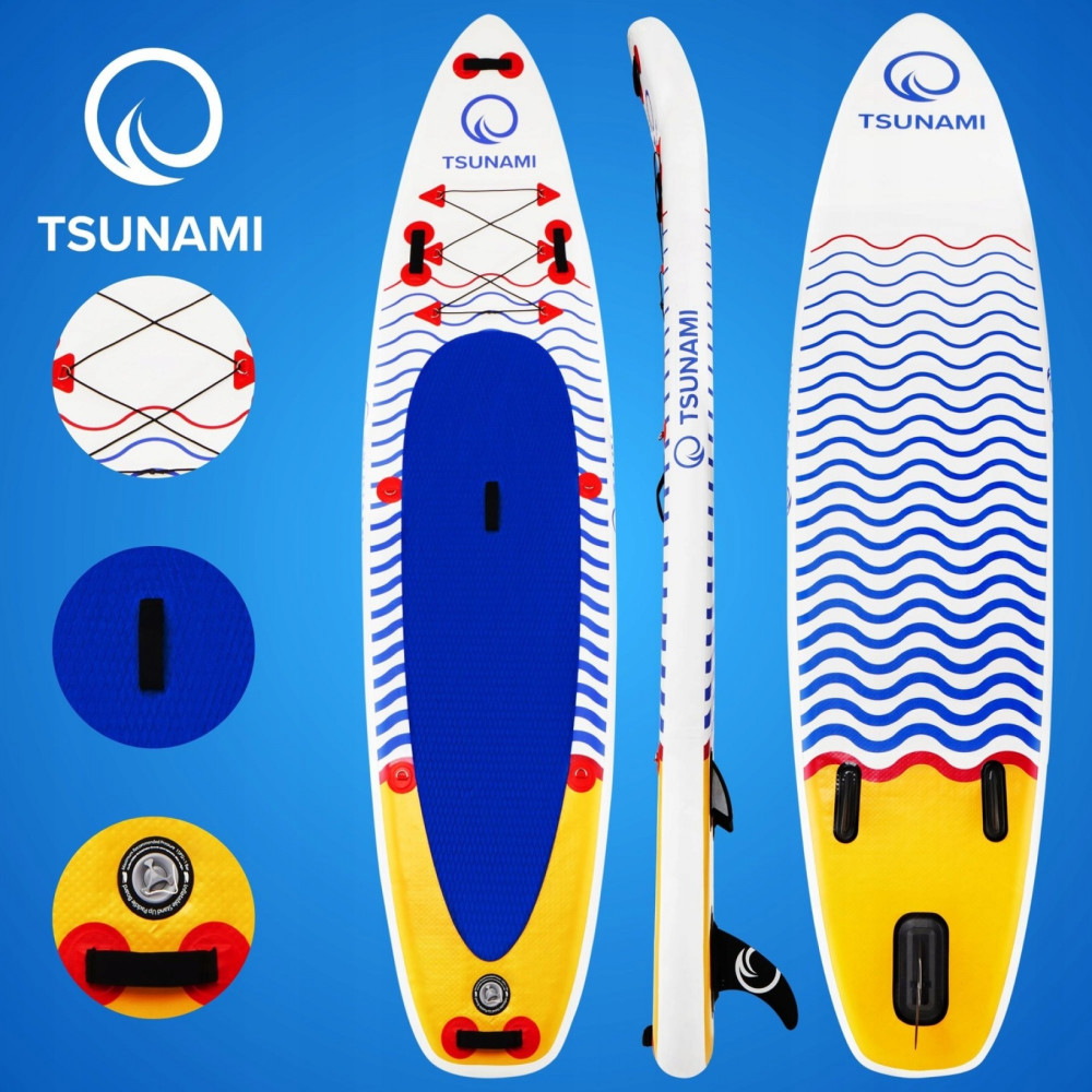 Надувна SUP дошка TSUNAMI 350 см із веслом Wave T09 (P-5907739316417)