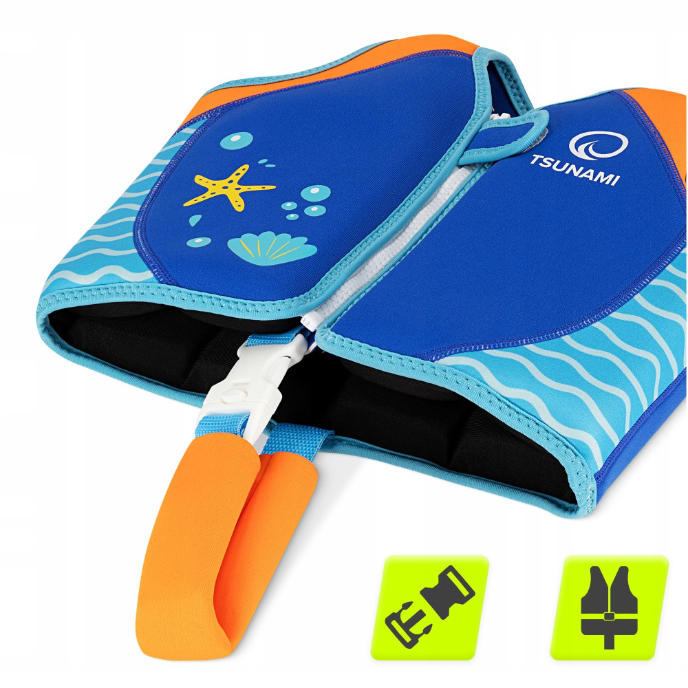 Жилет для плавания TSUNAMI детский 2-3 лет Blue (P-5905973406758)
