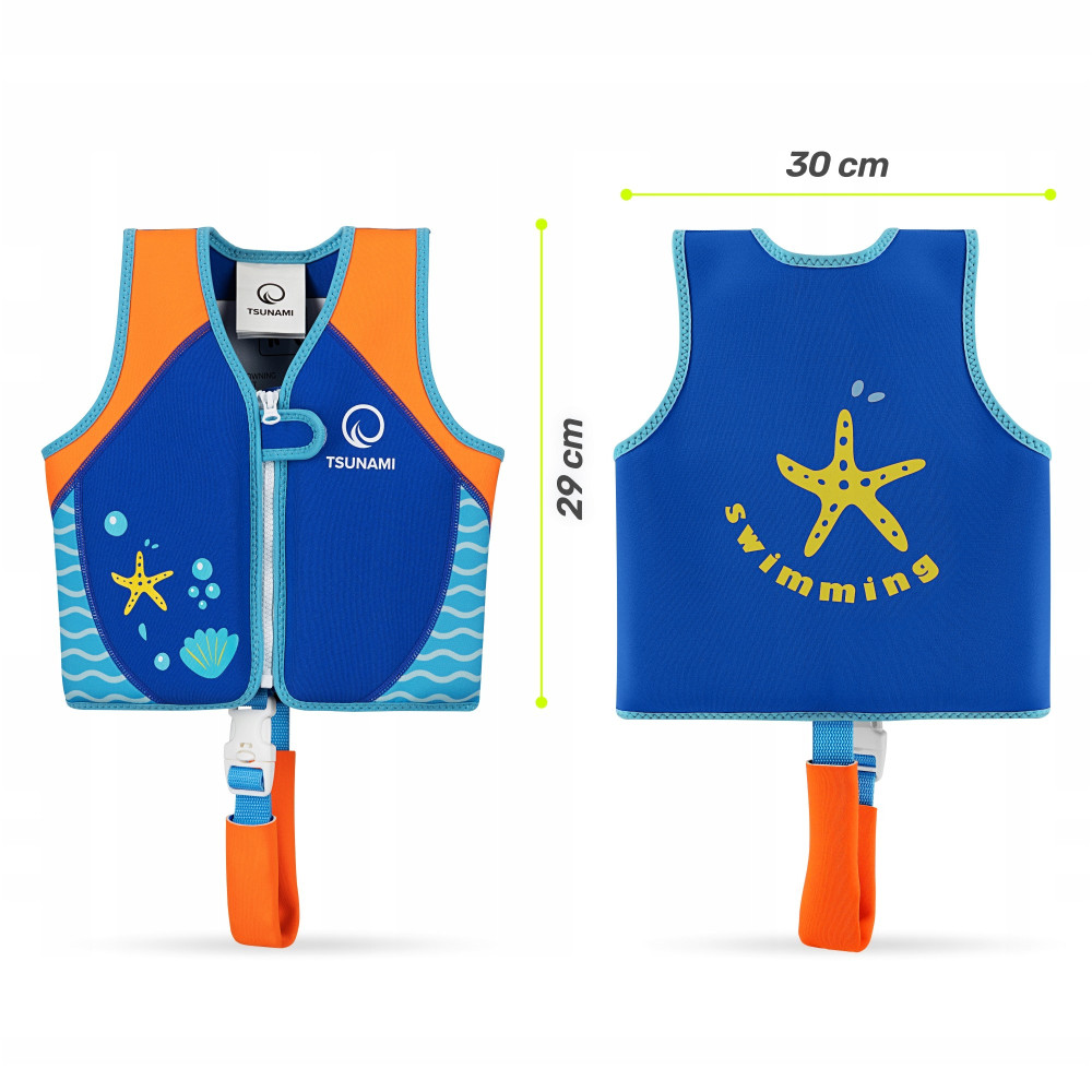 Жилет для плавания TSUNAMI детский 2-3 лет Blue (P-5905973406758)