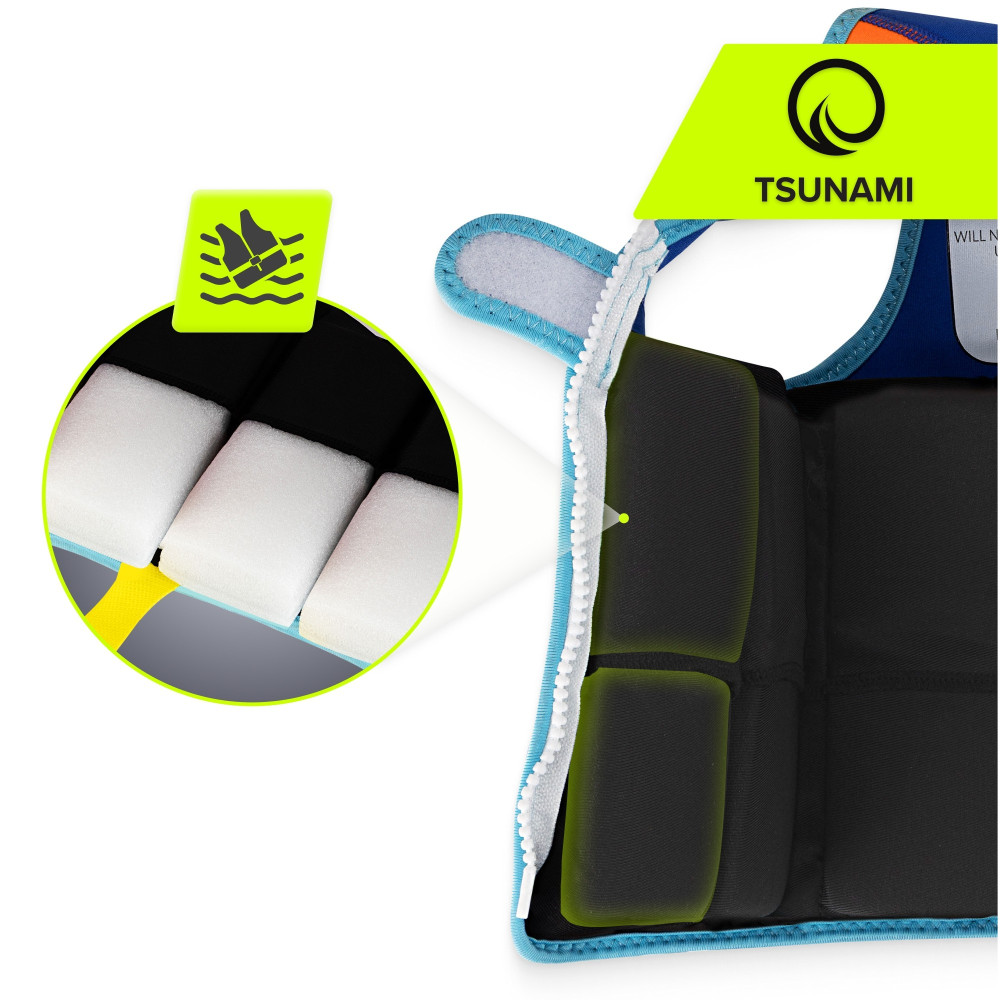 Жилет для плавания TSUNAMI детский 2-3 лет Blue (P-5905973406758)