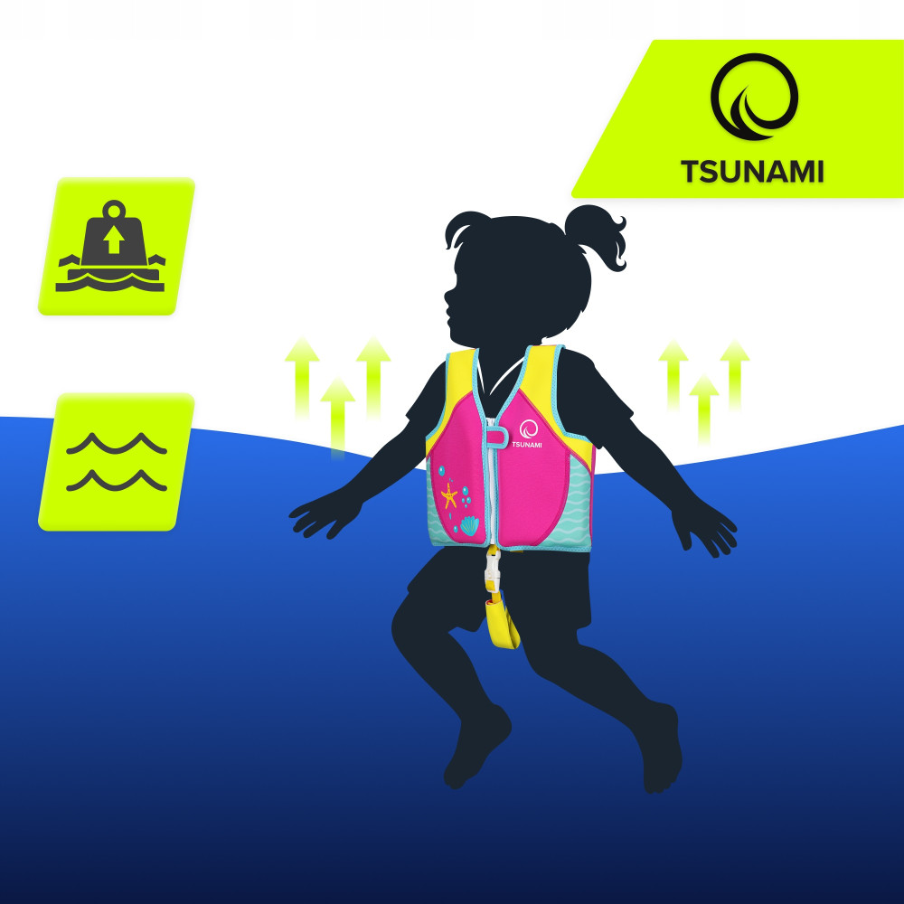 Жилет для плавания TSUNAMI детский 3-6 лет Pink (P-5905973406765)