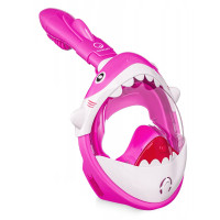 Маска для снорклинга TSUNAMI Shark полнолицевая, детская Pink (P-5905973405430)