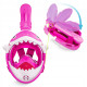 Маска для снорклинга TSUNAMI Shark полнолицевая, детская Pink (P-5905973405430)