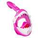 Маска для снорклинга TSUNAMI Shark полнолицевая, детская Pink (P-5905973405430)