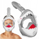 Маска для снорклинга TSUNAMI Shark полнолицевая, детская Grey (P-5905973405447)