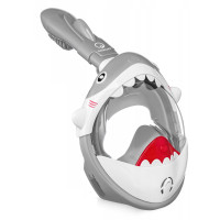 Маска для снорклинга TSUNAMI Shark полнолицевая, детская Grey (P-5905973405447)
