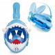 Маска для снорклинга TSUNAMI Shark полнолицевая, детская Sky Blue (P-5907739318237)