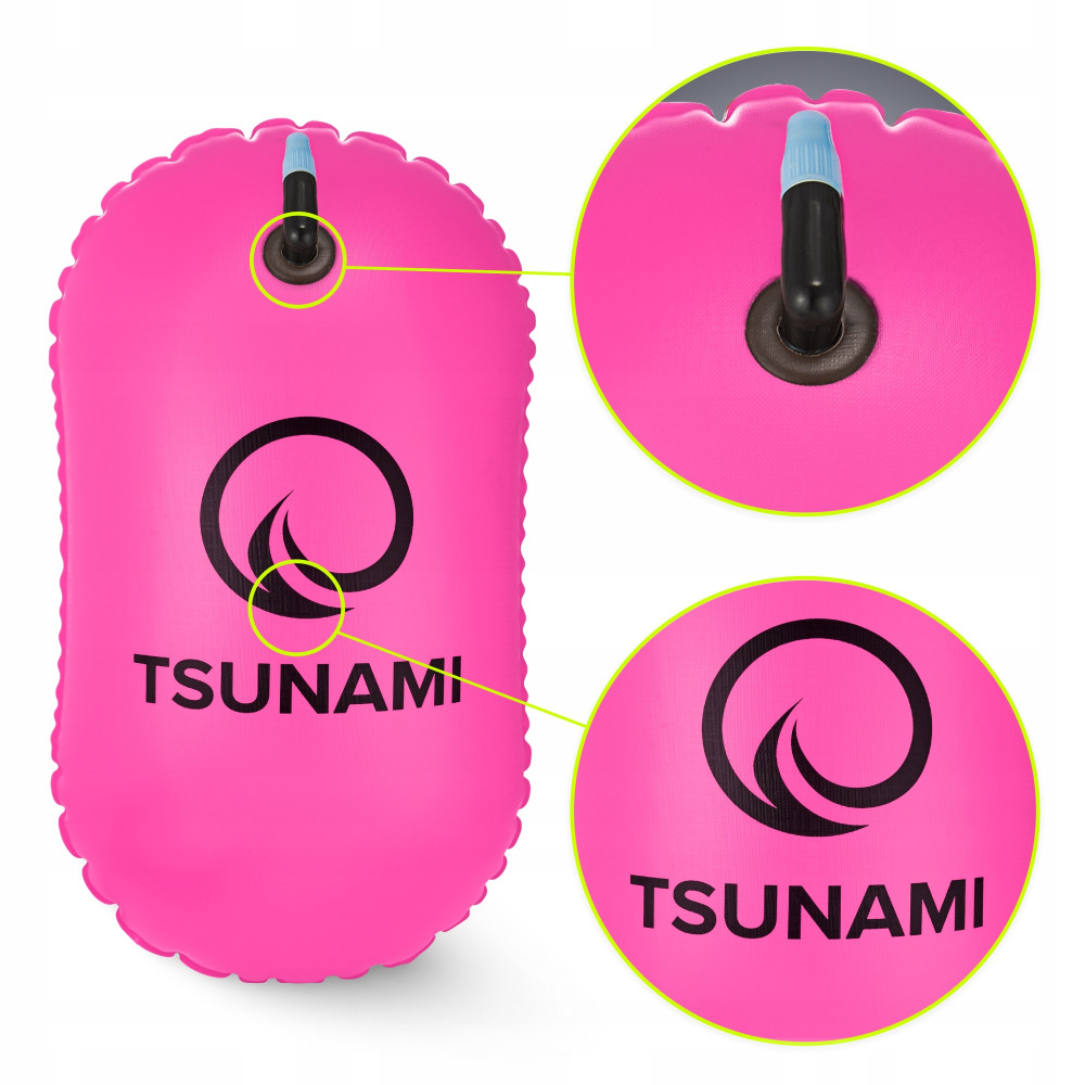 Буй для плавания TSUNAMI Basic надувной Pink (P-5907739314079)