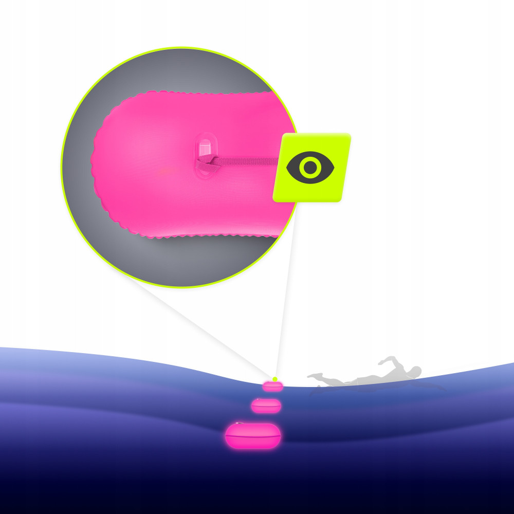 Буй для плавания TSUNAMI Basic надувной Pink (P-5907739314079)