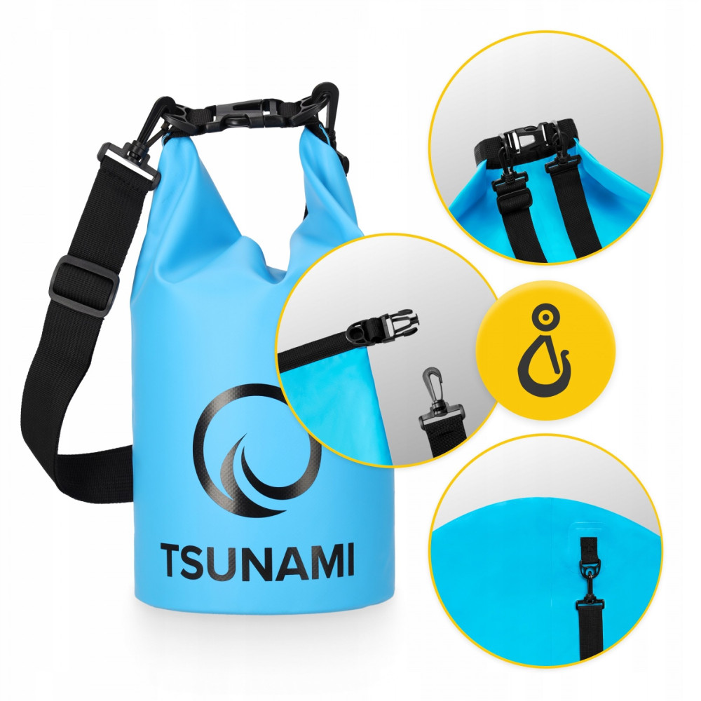 Гермомішок TSUNAMI Dry Pack 5 л водозахисний TS010 (P-5905973400060)