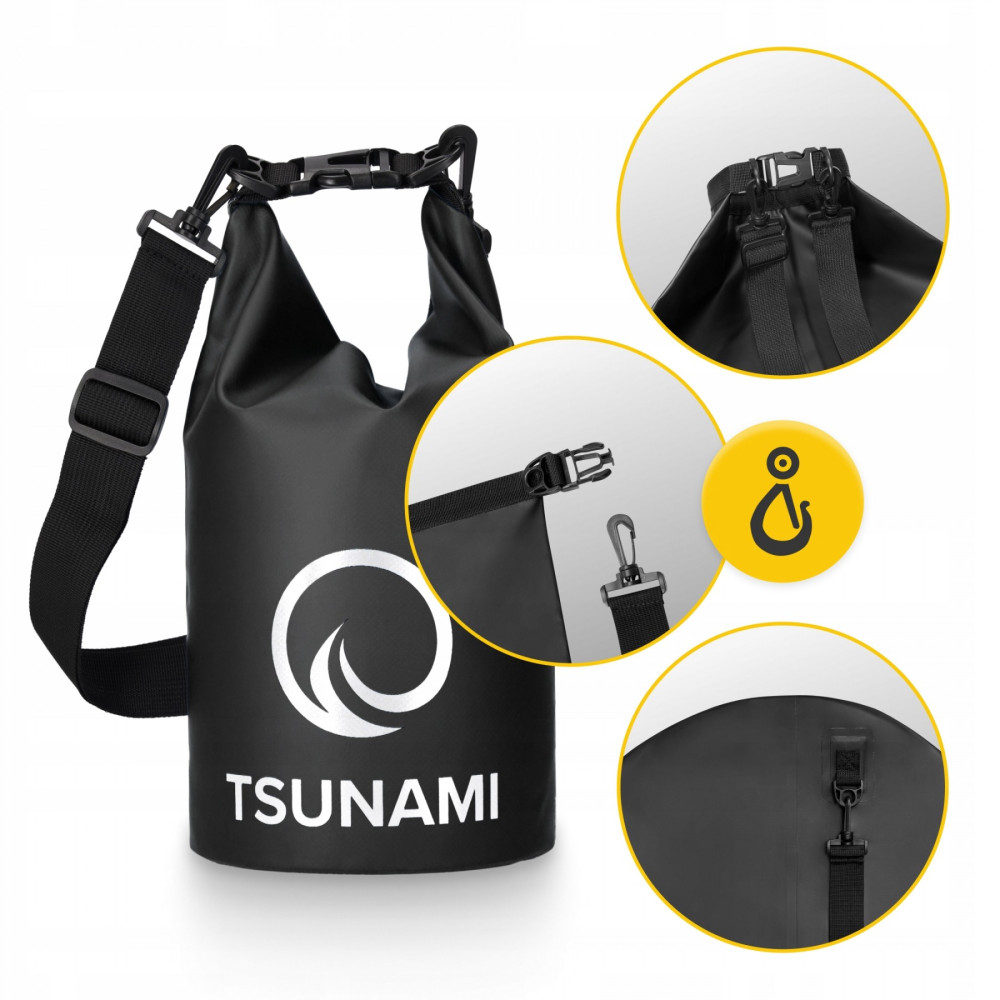 Гермомішок TSUNAMI Dry Pack 5 л водозахисний TS011 (P-5905973400053)