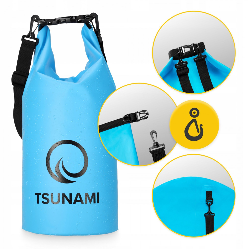 Гермомішок TSUNAMI Dry Pack 10 л водозахисний TS012 (P-5905973400046)