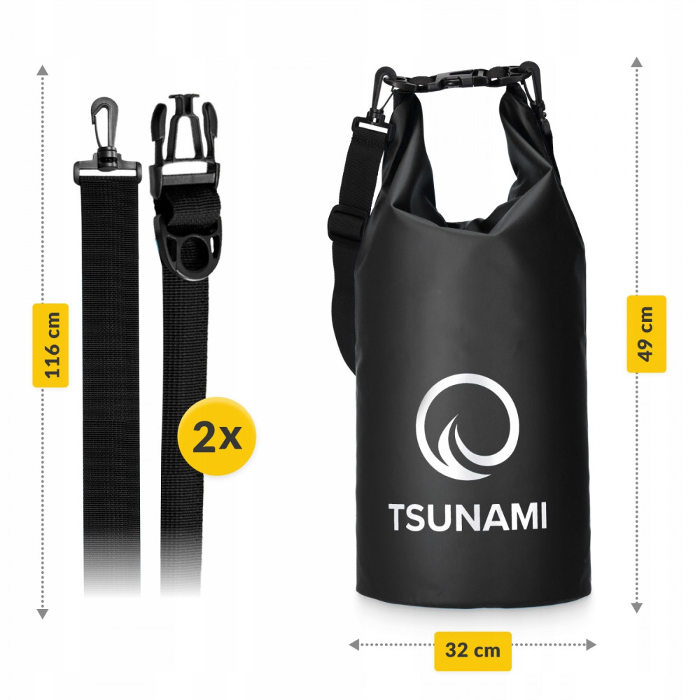 Гермомішок TSUNAMI Dry Pack 10 л водозахисний TS013 (P-5905973400039)