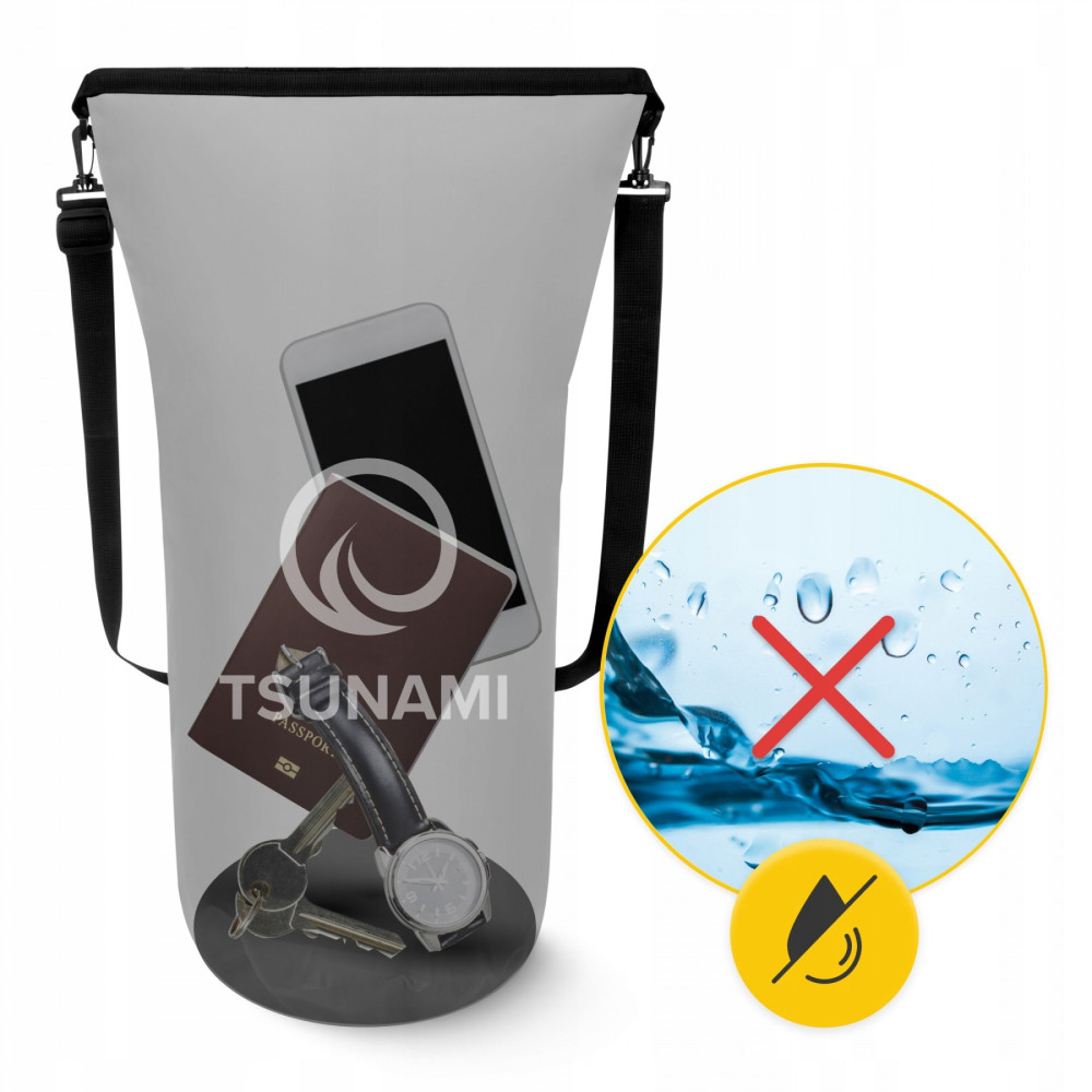 Гермомешок TSUNAMI Dry Pack 20 л водозащитный TS014 (P-5905973400015)