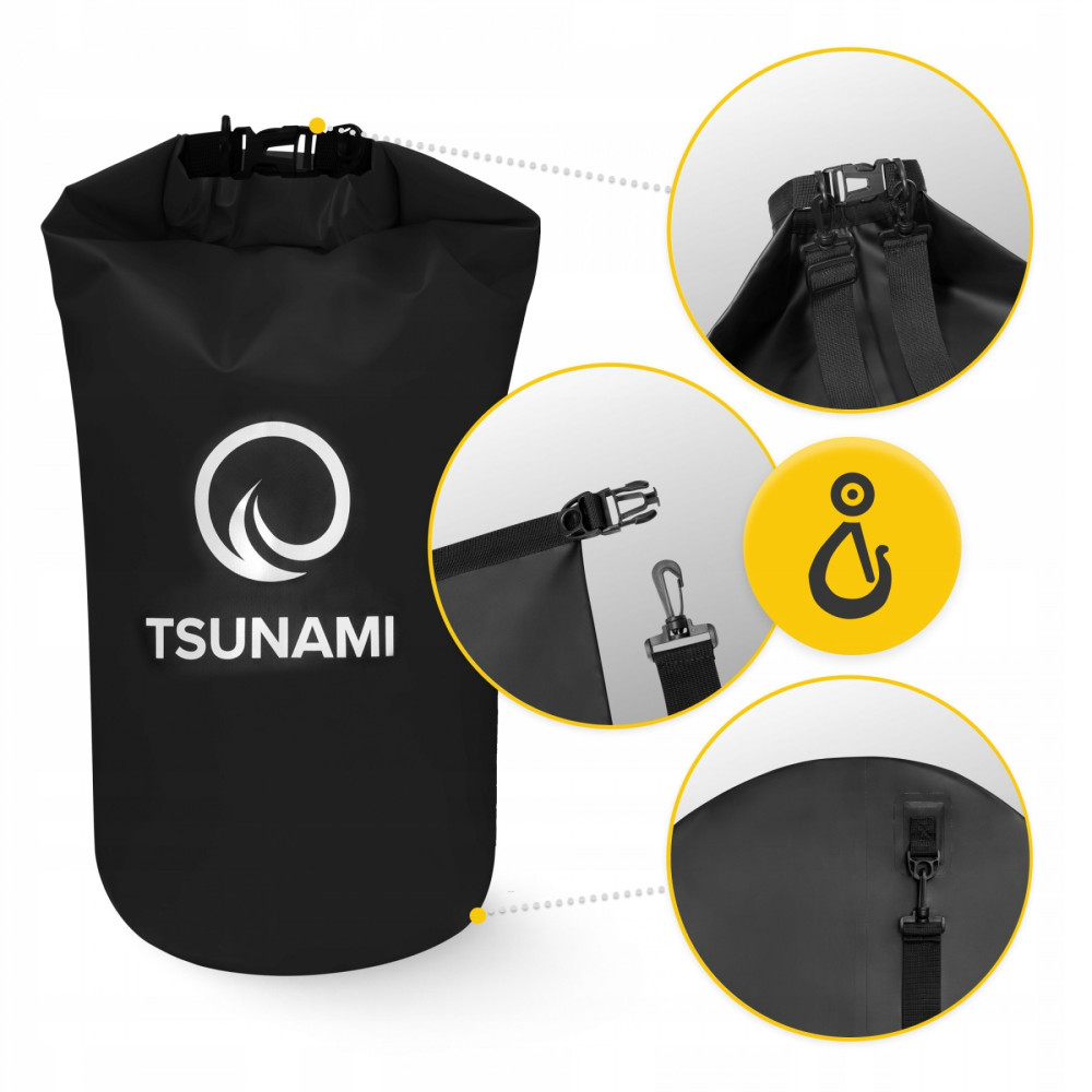 Гермомешок TSUNAMI Dry Pack 20 л водозащитный TS014 (P-5905973400015)