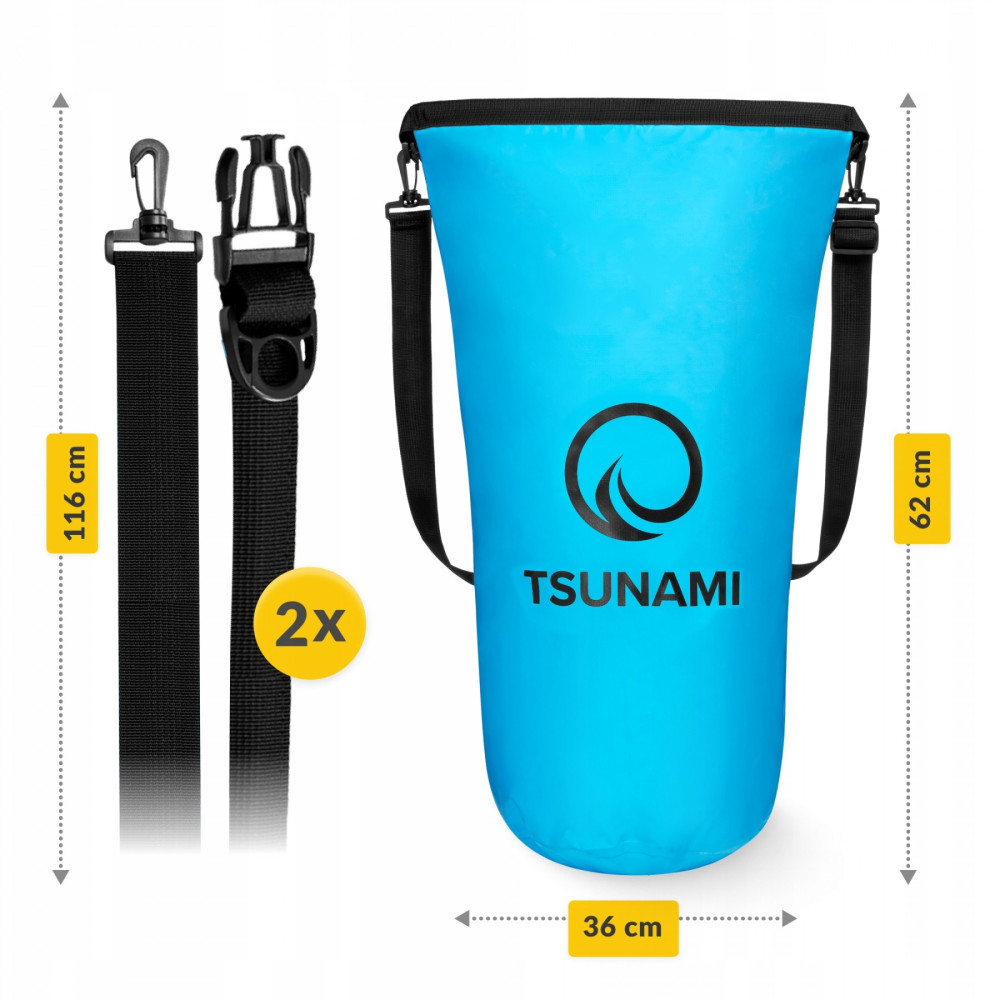Гермомішок TSUNAMI Dry Pack 20 л водозахисний TS015 (P-5905973400022)