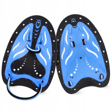 Лопатки для плавания в бассейне TSUNAMI Swimming Paddles 2 шт Black/Blue (P-5905973405355)