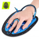 Лопатки для плавания в бассейне TSUNAMI Swimming Paddles 2 шт Black/Blue (P-5905973405355)