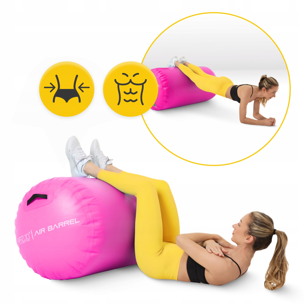 Повітряна бочка для гімнастики 4FIZJO Air Barrel 100 x 75 см Pink (P-5905973405485)