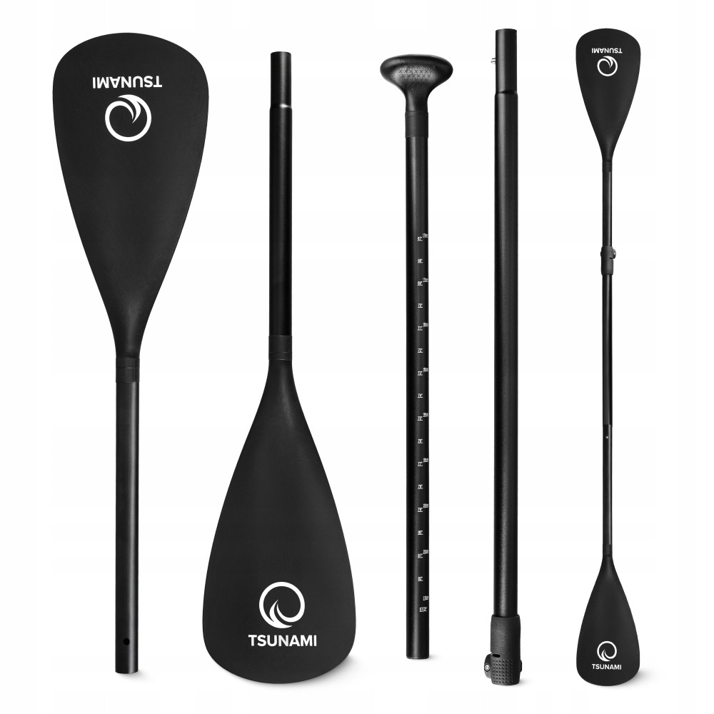 Весло для SUP доски TSUNAMI 2 в 1 160-225 см регулируемое, сложное Black (P-5907739316431)