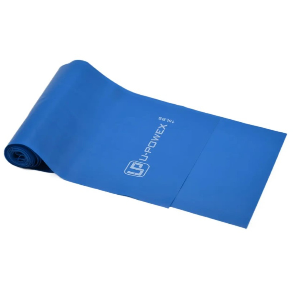 Лента-эспандер для фитнеса и реабилитации U-POWEX Fitness band 0.4мм. (6.8 кг) Blue (UP_1007_Blue)