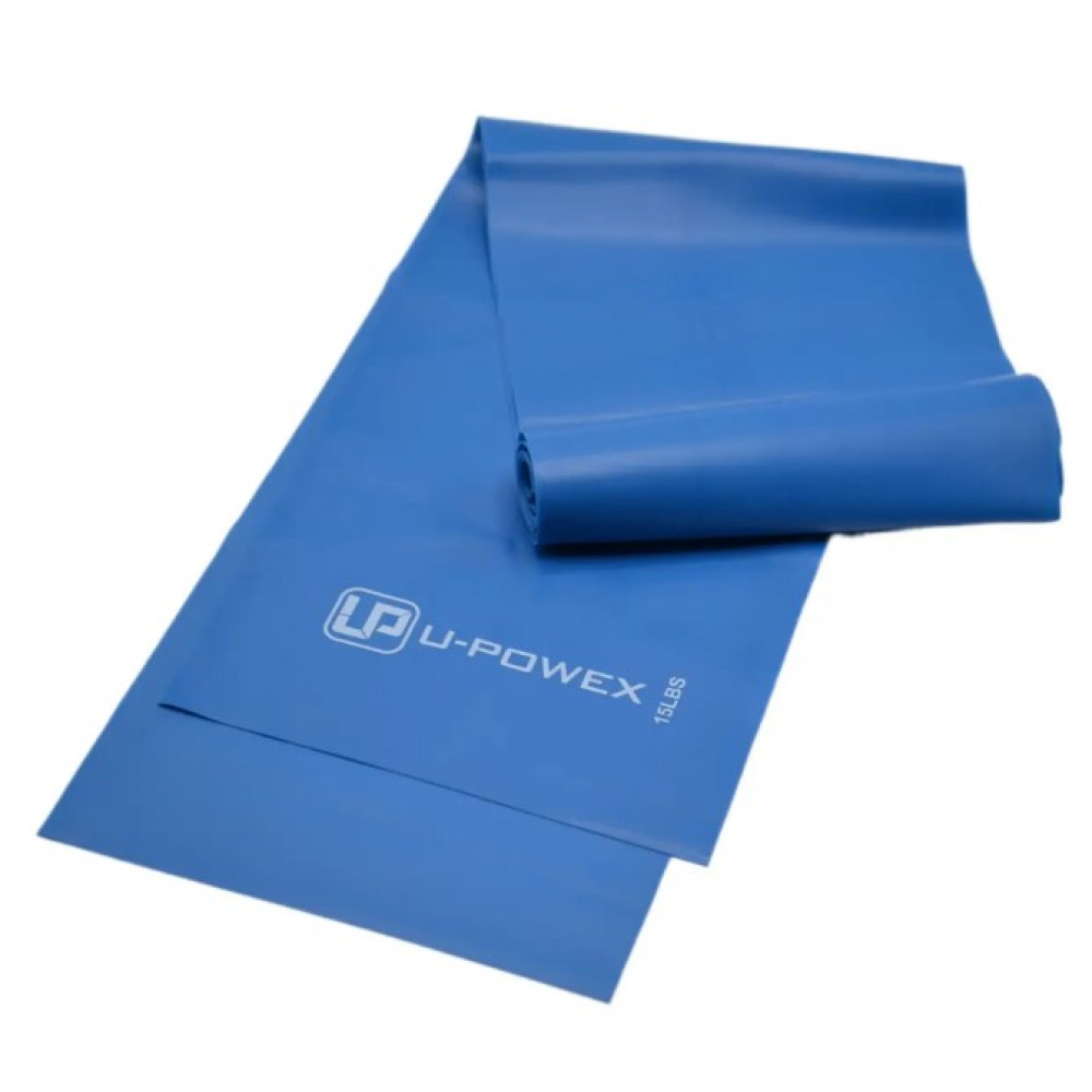 Лента-эспандер для фитнеса и реабилитации U-POWEX Fitness band 0.4мм. (6.8 кг) Blue (UP_1007_Blue)