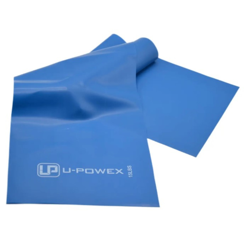 Лента-эспандер для фитнеса и реабилитации U-POWEX Fitness band 0.4мм. (6.8 кг) Blue (UP_1007_Blue)