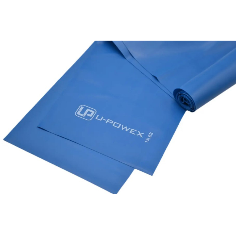 Лента-эспандер для фитнеса и реабилитации U-POWEX Fitness band 0.4мм. (6.8 кг) Blue (UP_1007_Blue)