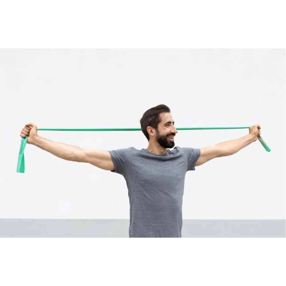 Лента для фитнеса и реабилитации U-POWEX Fitness band 0.5мм. (9.1 кг) Green (UP_1007_Green)