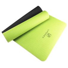 Коврик для йоги и фитнеса U-powex TPE Yoga mat Green/Black (183х61х0.6) (UP_1000_TPE_Gr/Black)