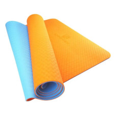 Коврик для йоги и фитнеса U-POWEX TPE Yoga mat Orange/Blue (183х61х0.6) (UP_1000_TPE_Or/Blue)