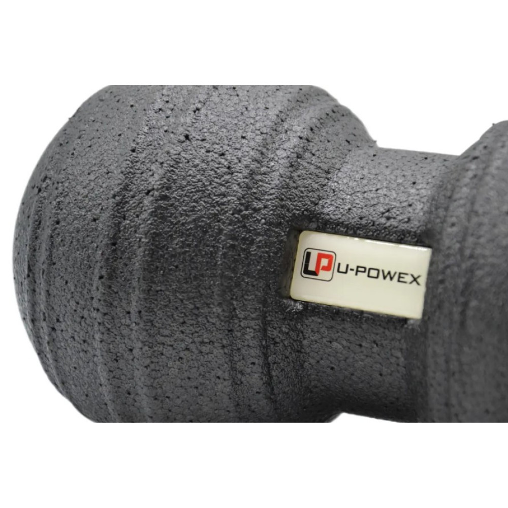 Масажний м'яч подвійний U-powex Epp foam peanut ball (d8*16cm) Black (UP_1004_Ball_D8*16cm)