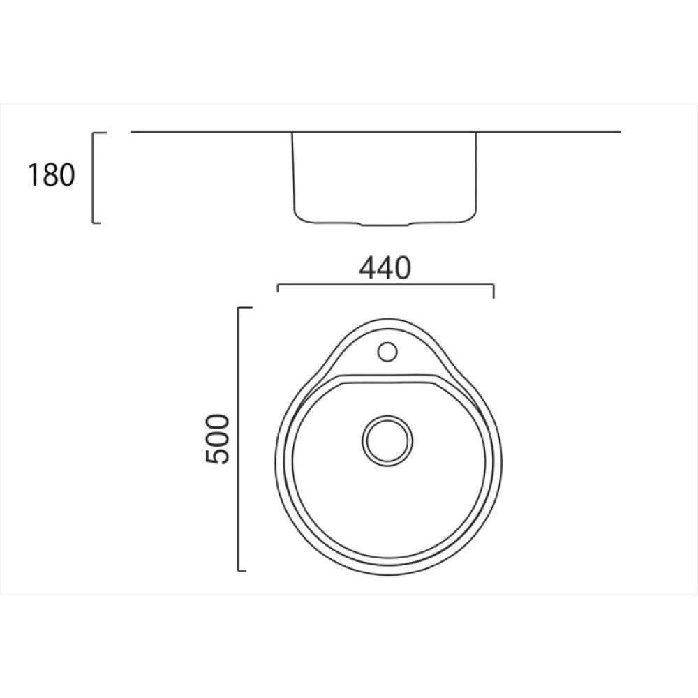 Кухонна мийка ULA 4450 R Micro Decor (ULA4450DEC08)