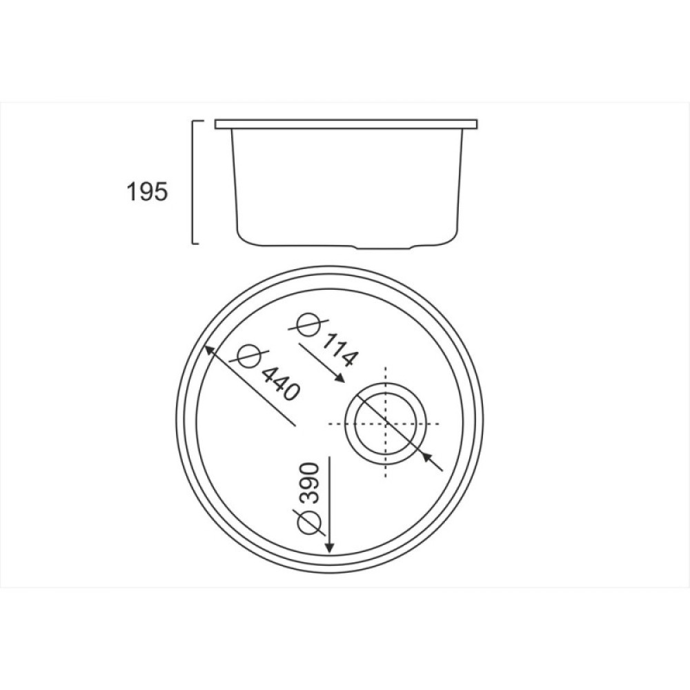 Кухонная мойка ULA 7102 U Satin (ULA7102SAT08)