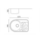 Кухонная мойка ULA 7111 L Micro Decor (ULA7111DEC08L)