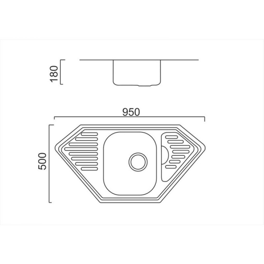 Кухонна мийка ULA 7801 Satin (ULA7801SAT08)