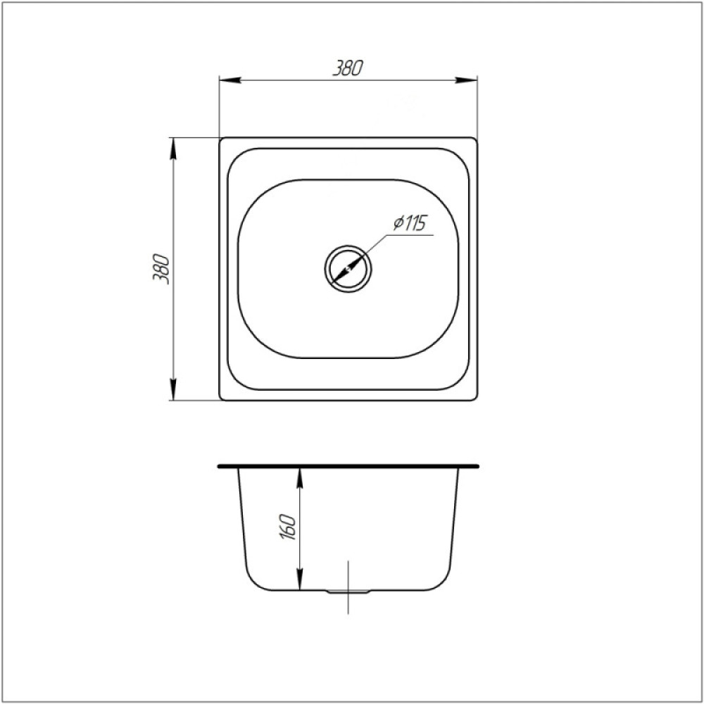 Кухонна мийка ULA 7706 U Satin (ULA7706SAT08)