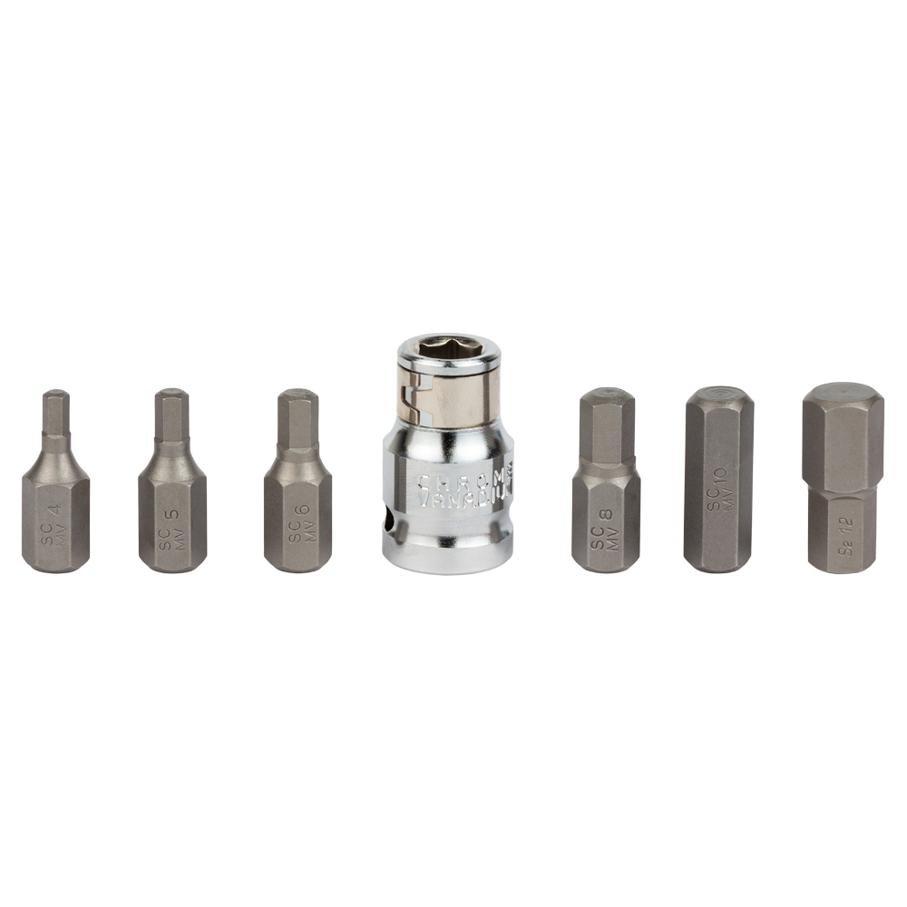 Набір біт Ultra HEX 1/2" 7шт S2 (пласт кейс) 4013202