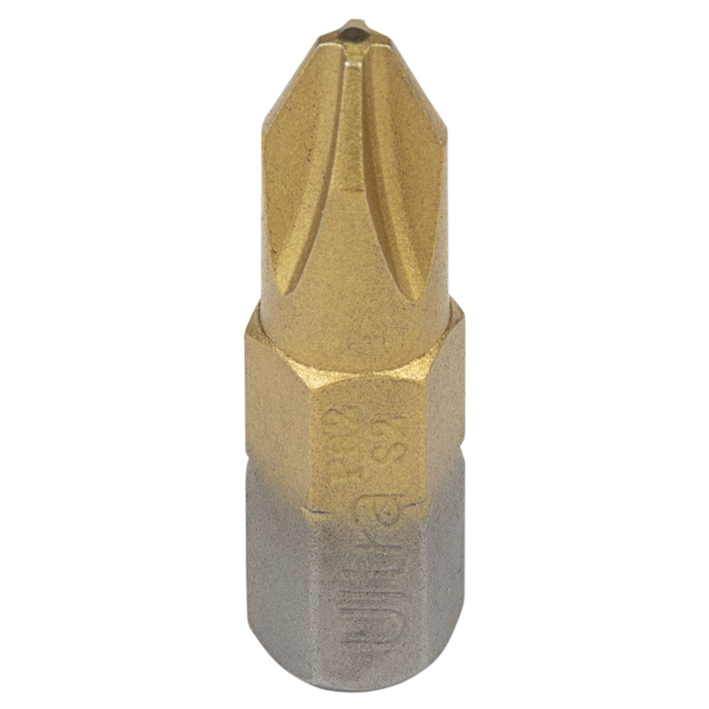 Набір біт Ultra PH2×25мм ¼" 10шт S2 TIN (блістер) 4014152