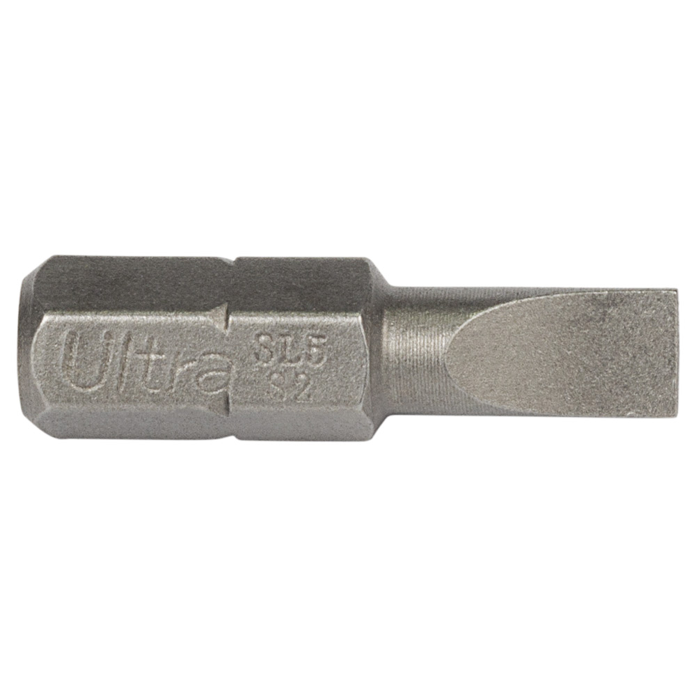 Набір біт Ultra SL5×25мм ¼" 10шт S2 (блістер) ULTRA 4014542