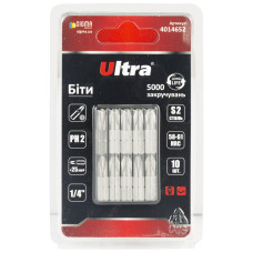 Набор бит Ultra PH2×25мм ¼" 10шт S2 (блистер) 4014652