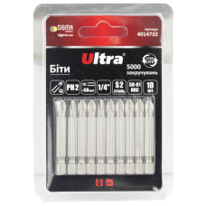 Набор бит Ultra PH2×50мм ¼" 10шт S2 (блистер) 4014732