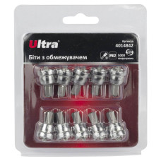Набор бит Ultra с ограничителем PH2×25мм ¼" 10шт S2 (блистер) 4014842